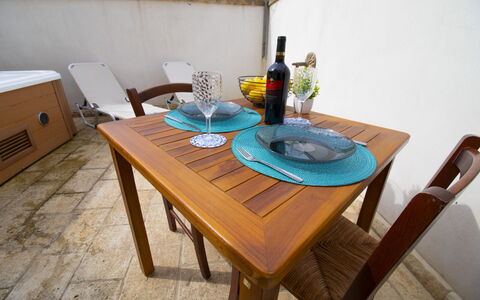 Coclea Heritage Suites: Furniture, Wood, Table, Chair, Outdoor Furniture, Outdoor Table, Dining Room, Wood Stain, Kitchen & Dining Room Table, Hardwood