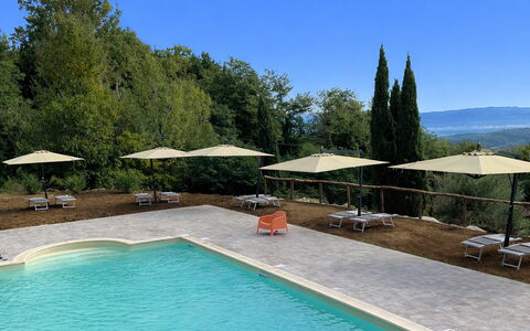 Borgo Antico, Pool, Barberino del Mugello: Swimming Pool, Water, Outdoor Furniture, Furniture, Resort, Umbrella, Eco Hotel, Shade, Chair, Thermae