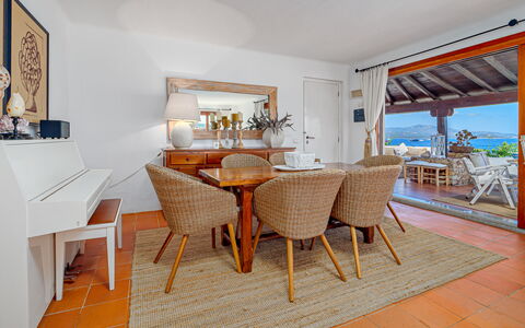 Residenza Rudalza: Furniture, Chair, Interior Design, Wood, Table, Flooring, Kitchen & Dining Room Table, Floor, Ceiling, Dining Room