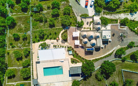 Trullo Miravista Valle D'Itria: Swimming Pool, Bird'S-Eye View, Aerial Photography, Residential Area, Landscape, Resort, Urban Design, Estate, Landscaping, Suburb