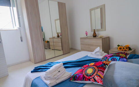 Elaia'S House Cannole: Furniture, Interior Design, Flooring, Wood, Floor, Room, Textile, Bedroom, Bed, Apartment