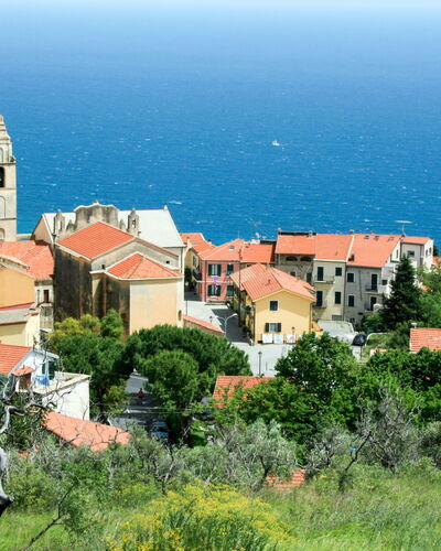 Sirio Vista Blu Apartment: Residential Area, Summer, Neighbourhood, Horizon, House, Coast, Landscape, Sea, Coastal And Oceanic Landforms, Roof