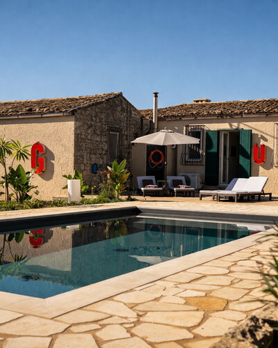 Villa Il Carato, Private Pool, Modica: Outdoor Furniture, Residential Area, Swimming Pool, Home, Estate, Hacienda, Resort, Chair, Villa, Sunlounger