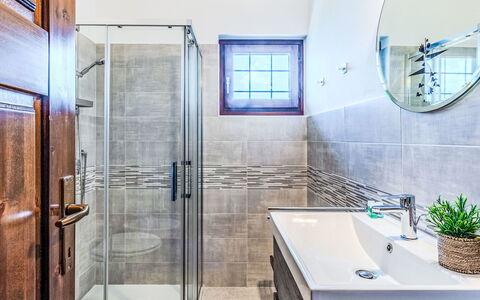 Lidia: Bathroom, Plumbing Fixture, Flooring, Interior Design, Floor, Tap, Sink, Plumbing, Tile, Bathroom Sink
