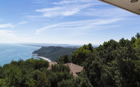 Villa Sole - Exclusive Villa al Conero con Piscina: Sky, Blue, Daytime, Body Of Water, Horizon, Sea, Coastal And Oceanic Landforms, Coast, Ocean, Promontory