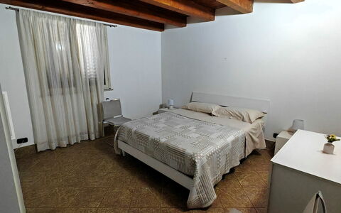 Villa del Monte: Bed, Bedroom, Floor, Bed Sheet, Bedding, Interior Design, Flooring, Room, Furniture, Ceiling