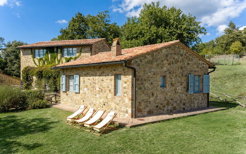 Casa Stella Serena, Casole D'Elsa, Pool: Cottage, House, Farmhouse, Home, Estate, Rural Area, Garden, Lawn, Landscaping