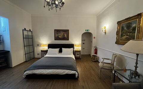 Maison D'Alice: Bedroom, Bed, Furniture, Interior Design, Flooring, Floor, Bed Sheet, Bedding, Ceiling, Lighting