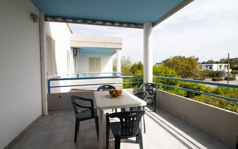 Celeste'S House in Torre Dell'Orso: Shade, Balcony, Chair, Outdoor Furniture