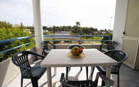 Celeste'S House in Torre Dell'Orso: Furniture, Outdoor Furniture, Chair, Outdoor Table, Shade, Balcony, Kitchen & Dining Room Table, Coffee Table, Aluminium, Armrest