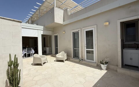 Casa Amare: Outdoor Furniture, Chair, Apartment, Shade, Courtyard, Patio, Concrete, Balcony, Design, Houseplant
