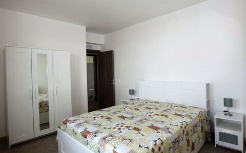 Villa Marzia: Bed, Furniture, Interior Design, Bedroom, Bedding, Bed Sheet, Floor, Flooring, Room, Wood