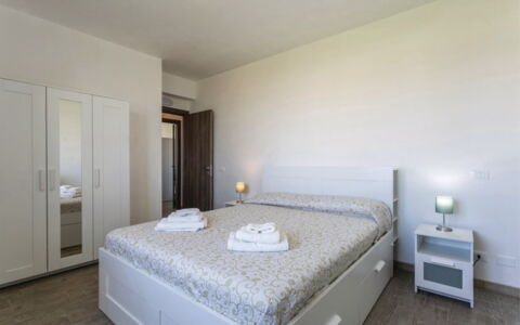Villa Marzia: Bed, Bedroom, Bedding, Interior Design, Bed Sheet, Furniture, Floor, Ceiling, Flooring, Room