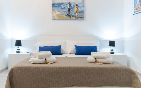 Villa Margherita: Furniture, Interior Design, Wood, Bed, Room, Bedroom, Flooring, Floor, Linens, Textile
