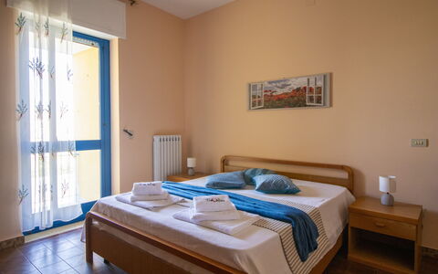 Elena'S House in Otranto: Apartment, Chair, Wood Stain, Hotel, Balcony, Houseplant