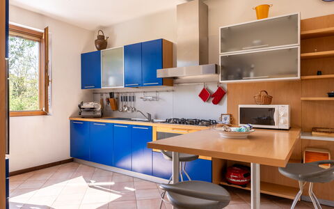 Civico108 Vacation Home, Pool, Castellina in Chian: Kitchen, Furniture, Kitchen Appliance, Countertop, Major Appliance, Interior Design, Cabinetry, Wood, Flooring, Home