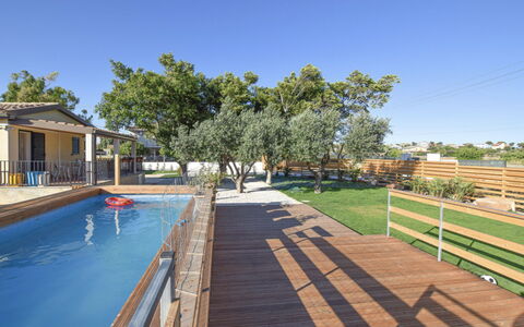 Villa Andrea: Swimming Pool, Composite Material, Shade, Resort, Eco Hotel, Deck, Wood Stain, Design, Hardwood, Landscaping