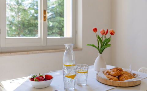 Casale Oleandro Marino: Tableware, Food, Serveware, Furniture, Table, Drinkware, Cut Flowers, Ingredient, Dishware