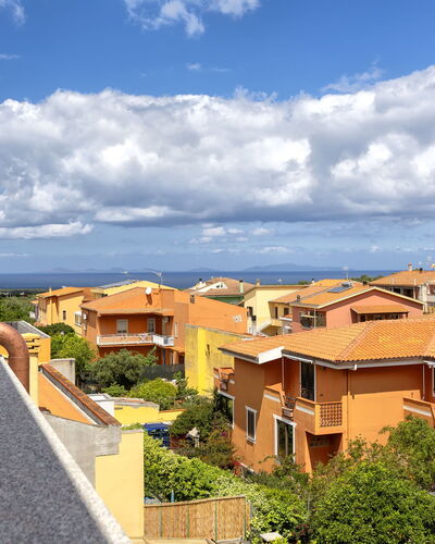 Marina di Sorso 5: Building, Residential Area, Roof, House, Architecture, Neighbourhood, Home, Town, Urban Design, Apartment
