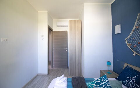Mediterranea'S House Otranto: Interior Design, Wood, Floor, Flooring, Furniture, Bedroom, Room, Apartment, Bed, Lighting
