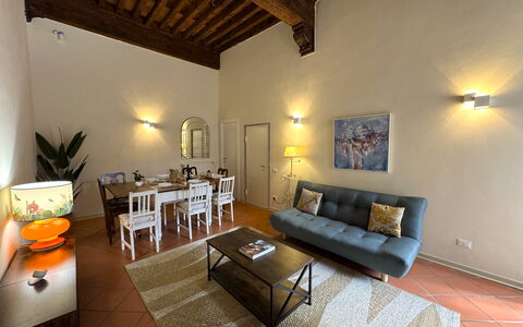 Alla Torre: Interior Design, Flooring, Ceiling, Floor, Room, Furniture, Living Room, Apartment, Picture Frame, Wood Flooring