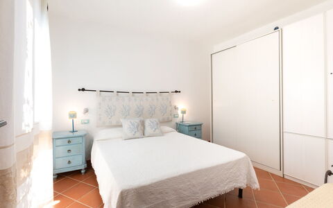 Villa Boi: Interior Design, Bedroom, Furniture, Flooring, Floor, Bed, Room, Bed Sheet, Ceiling, Bedding