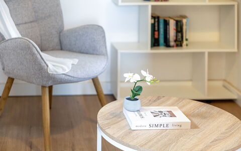 La Terrazza nel Borgo: Furniture, Wood, Flooring, Interior Design, Wood Flooring, Floor, Chair, Living Room, Hardwood