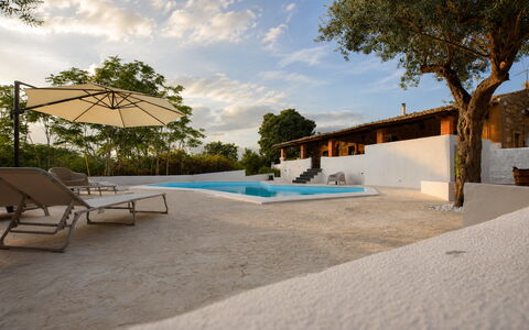 Villa Chiaramonte Gulfi: Blue, Architecture, Swimming Pool, Shade, Composite Material, Estate, Concrete, Hacienda, Eco Hotel, Design