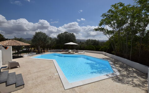 Villa Chiaramonte Gulfi: Swimming Pool, Resort, Composite Material, Shade, Estate, Thermae, Eco Hotel, Landscaping, Outdoor Furniture, Hacienda