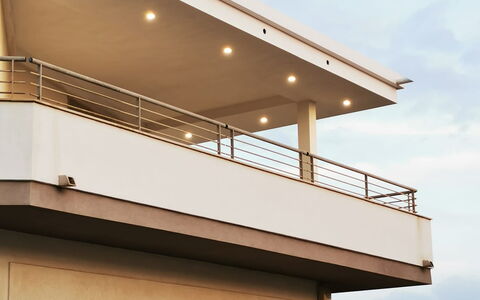 Appartamento Tramonto sul Mare: Shade, Balcony, Handrail, Design, Daylighting, Outdoor Structure