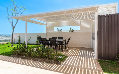 A Casa di Chica: Architecture, Shade, Garden, Porch, Outdoor Furniture, Patio, Deck, Outdoor Structure, Eco Hotel, Landscaping