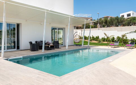 A Casa di Chica: Swimming Pool, Outdoor Furniture, Resort, Residential Area, Shade, Flooring, Composite Material, Floor, Eco Hotel, Leisure