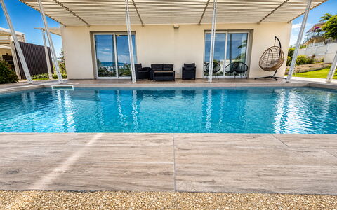 A Casa di Chica: Water, Swimming Pool, Composite Material, Resort, Outdoor Furniture, Shade, Leisure, Water Feature, Chair, Sunlounger