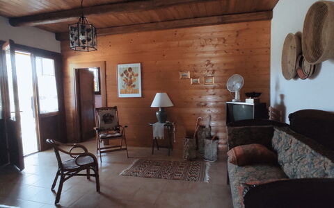 Baita Vignola: Furniture, Flooring, Wood, Floor, Interior Design, Ceiling, Room, Lighting, Hardwood, Living Room