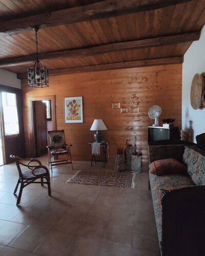 Baita Vignola: Furniture, Flooring, Wood, Floor, Interior Design, Ceiling, Room, Lighting, Hardwood, Living Room