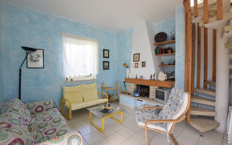 Villa Lina: Furniture, Interior Design, Wall, Flooring, Floor, Wood, Room, Ceiling, Couch, Living Room