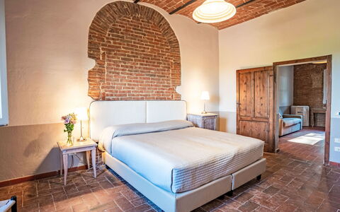 Grosseto 830: Wall, Brick, Interior Design, Furniture, Ceiling, Brickwork, Room, Bedroom, Bed Frame, Bed