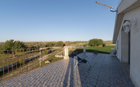 Villa Costa: Sky, Composite Material, Fence, Shade, Handrail, Home Fencing