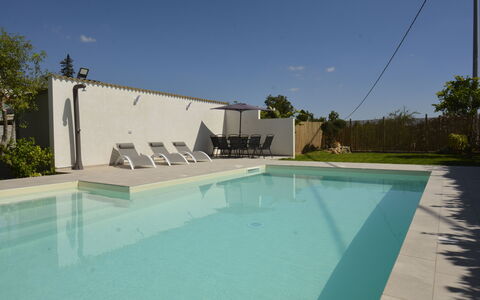 Villa Benvenuti al Sud: Swimming Pool, Composite Material, Shade, Resort, Concrete, Landscaping, Design, Water Feature, Backyard, Outdoor Furniture