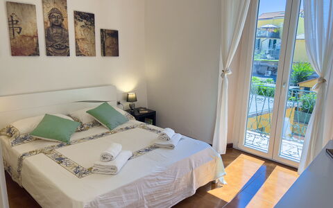 Casa Nanai - Levanto: Furniture, Floor, Flooring, Apartment, Room, Chair, Bed, Bedroom, Hotel, Hardwood