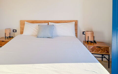 Tenuta Emma: Bed, Furniture, Bedroom, Bedding, Wood, Bed Sheet, Linens, Interior Design, Floor, Bed Frame