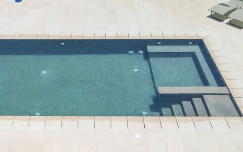 Tenuta Emma: Swimming Pool, Composite Material, Tile, Concrete, Water Feature, Shade, Design, Flagstone, Outdoor Furniture