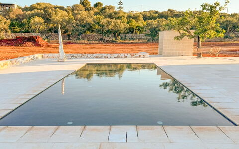Tenuta Emma: Composite Material, Reflection, Swimming Pool, Water Feature, Reflecting Pool, Tile, Pond, Walkway, Flagstone, Shadow