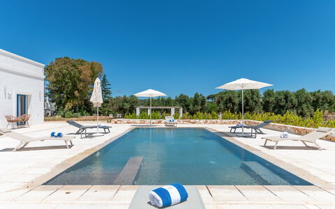 Tenuta Emma: Blue, Swimming Pool, Estate, Landscaping, Reflecting Pool, Resort, Villa, Resort Town