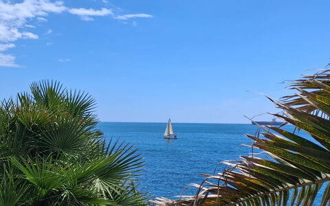 Oasis Villa Sanremo: Blue, Daytime, Body Of Water, Sea, Horizon, Watercraft, Coastal And Oceanic Landforms, Ocean, Boat, Beach