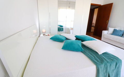 Casa Aurora a Otranto: Furniture, Interior Design, Bed, Flooring, Floor, Bedroom, Room, Textile, Linens, Home