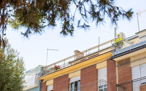 Attico del Corso: Composite Material, Urban Design, Metal, Iron, Balcony, Apartment, Handrail, Fence, Daylighting