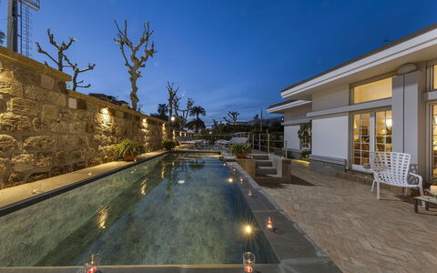 Villa Clara: Home, Composite Material, Water Feature, Swimming Pool, Estate, Resort, Mansion, Courtyard, Flagstone, Garden
