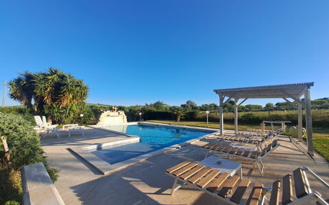 Villa le 2 Emme: Blue, Swimming Pool, Resort, Composite Material, Leisure, Outdoor Furniture, Shade, Landscaping, Eco Hotel, Estate
