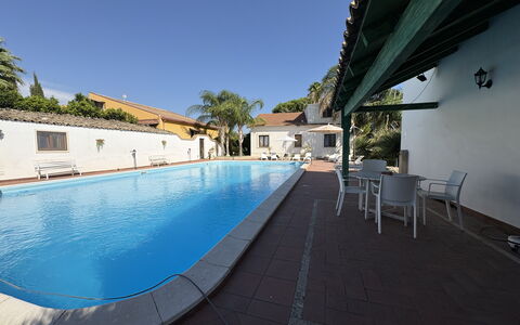 Il Cigno Reale Green: Swimming Pool, Resort, Eco Hotel, Shade, Hotel, Hacienda, Outdoor Furniture, Villa, Leisure Centre